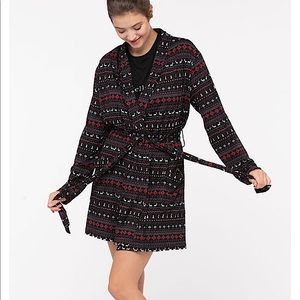 NWT Fair Isle Cozy Robe